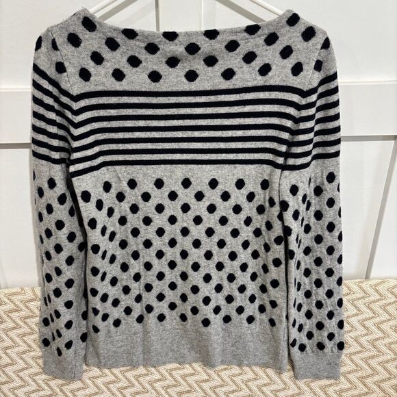 J.Crew Merino Wool Blend Crewneck Polka Dot Sweater - Picture 6 of 6